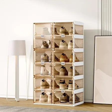 Shoe storage, 6 layers 12 pairs, colour brown