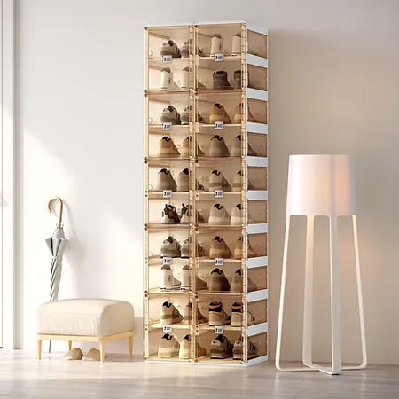 Shoe storage, 10 layers 20 pairs, brown colour