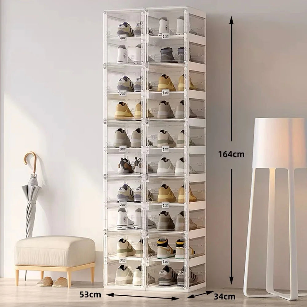 Shoe storage, 10 layers 20 pairs, clear colour