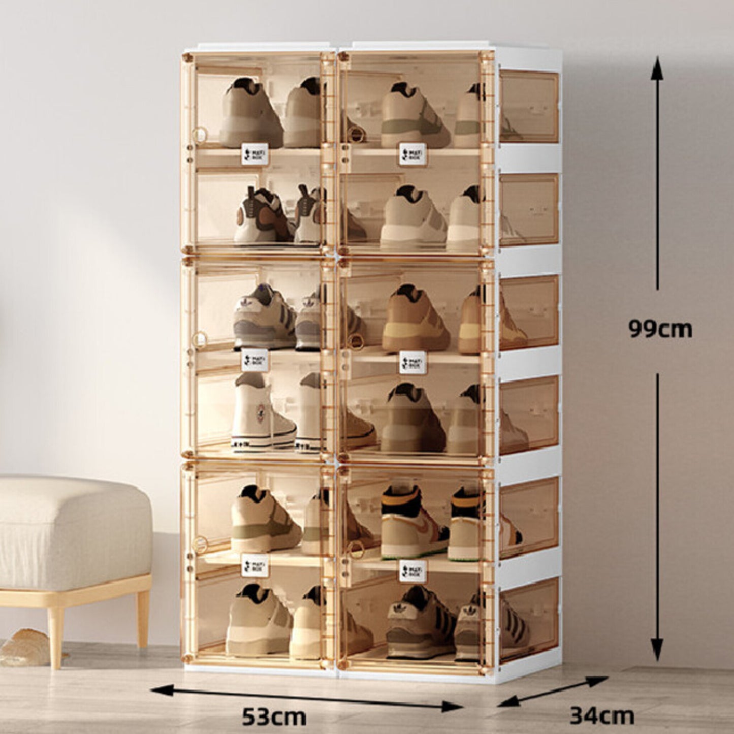 Shoe storage, 6 layers 12 pairs, size